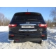 Защита задняя овальные уголки 75х42 мм ТСС для Infiniti JX35/QX60 2012-2016
