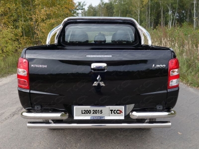 Защита кузова 75х42 мм ТСС для Mitsubishi L200 2019-2021