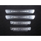 Накладки на пороги шлифованный лист надпись Fortuner 4 штуки ТСС для Toyota Fortuner 2017-2021